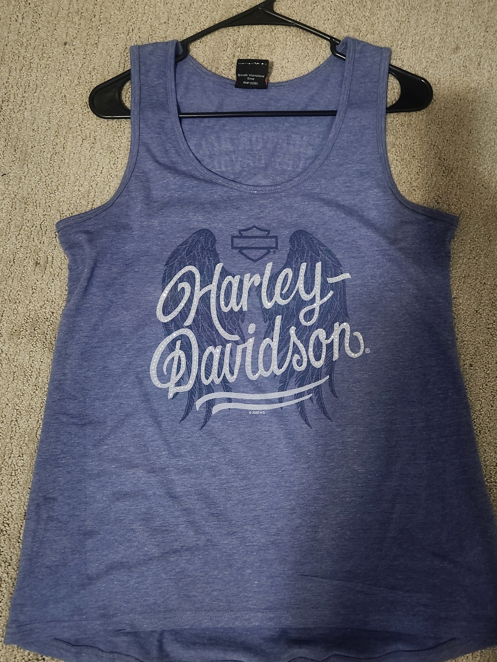 Harley-Davidson Blue Graphic Tank Top